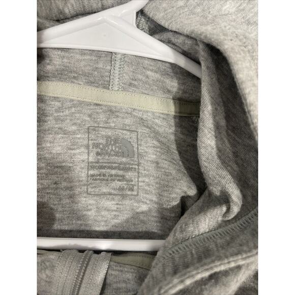 The North Face Womens Gray 1/4 Zip Patch Pocket Hoodie Pullover Med High Neck - Picture 5 of 10